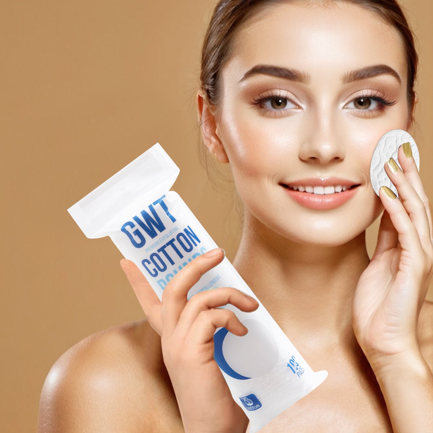 GWT Premium Cotton Rounds - Ultra-Soft, Lint-Free, and Highly Absorbent Cotton Pads for Skincare, Makeup Removal, and Gentle Cleansing - Perfect for Daily Use
