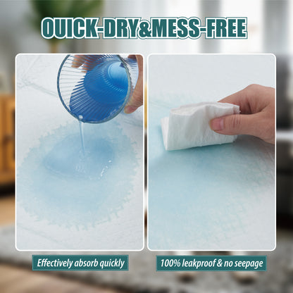 GWT Dog Puppy Training Pee Pads, Quick Drying & 5 Layer Leakproof Design, Blue & White