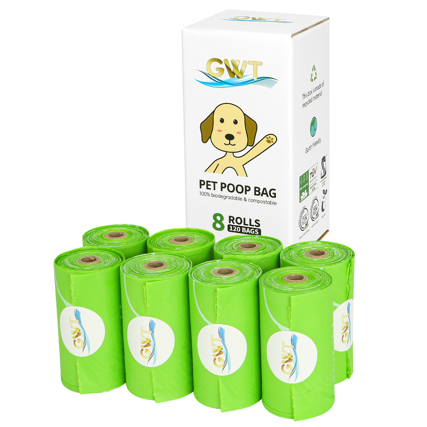 GWT 100% Compostable Dog Poop Bags