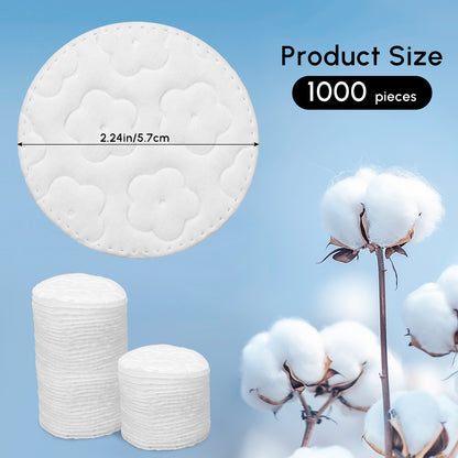 GWT Premium Cotton Rounds - Ultra-Soft, Lint-Free, and Highly Absorbent Cotton Pads for Skincare, Makeup Removal, and Gentle Cleansing - Perfect for Daily Use