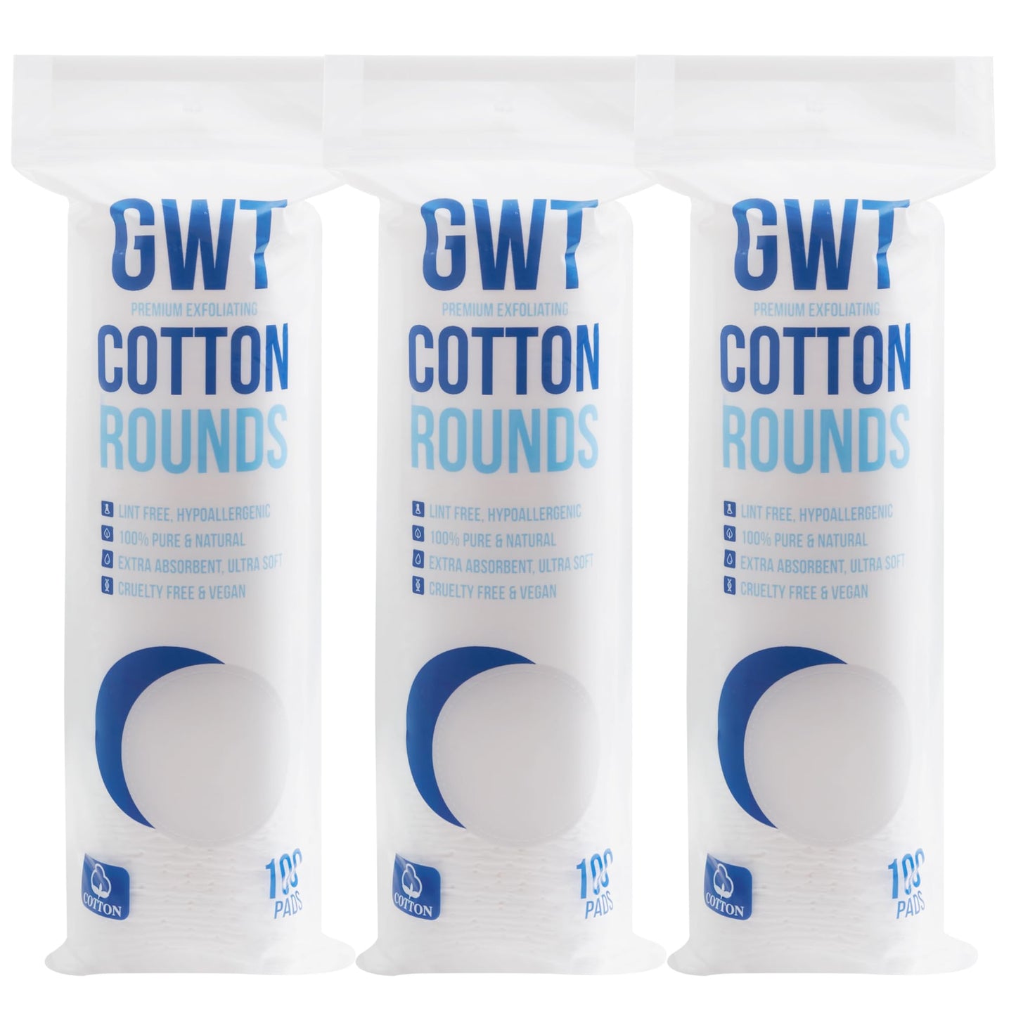 Cotton Rounds - 3 Pack | 300 Count