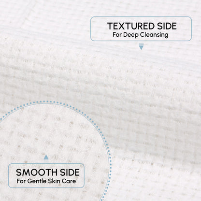 GWT Clean Disposable Face Towels, Biodegradable & Lint-Free Dry Wipes, Remove Makeup, For Sensitive Skin, Thick & Soft, 10" x 12" Large Size Towels, 50CT